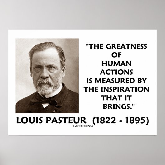 人間の行動の偉大さインスピレーション ポスター (正面)