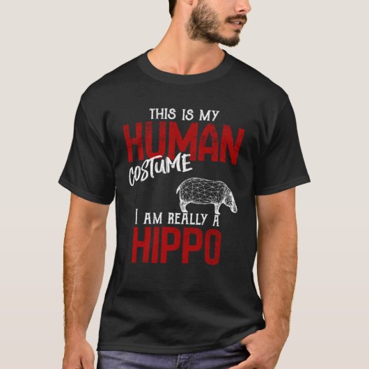 人間の衣装ヒッポ Tシャツ (正面)