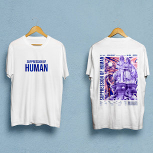 人間の表裏のストリートウェアの抑制 Tシャツ