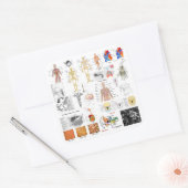 人間の解剖図 スクエアシール (封筒)