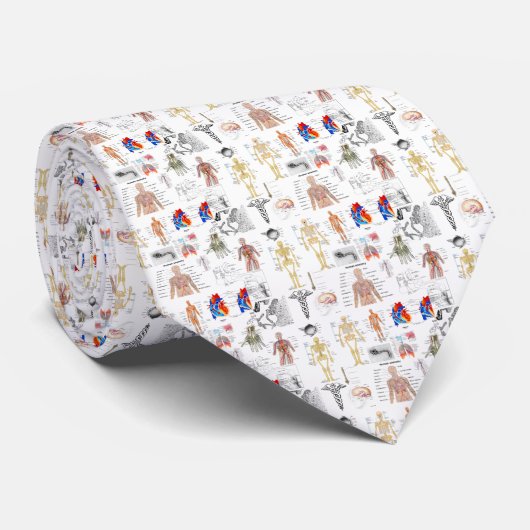 人間の解剖図 ネクタイ (ロール)