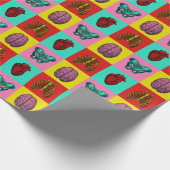 人間の解剖学のポップアートの包装紙 ラッピングペーパー (角)