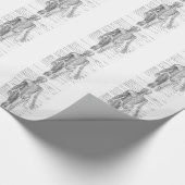 人間の解剖学の図表 ラッピングペーパー (角)