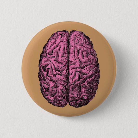 人間の解剖学の頭脳 缶バッジ (正面)