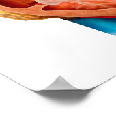 人間の解剖学ハート、断面 ポスター (角)