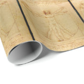 人間の解剖、ビトルビアンマン、レオナルド·ダ·ヴィンチ ラッピングペーパー (ロールコーナー)