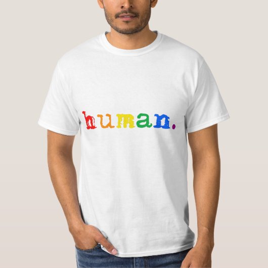 人間の誇り Tシャツ (正面)