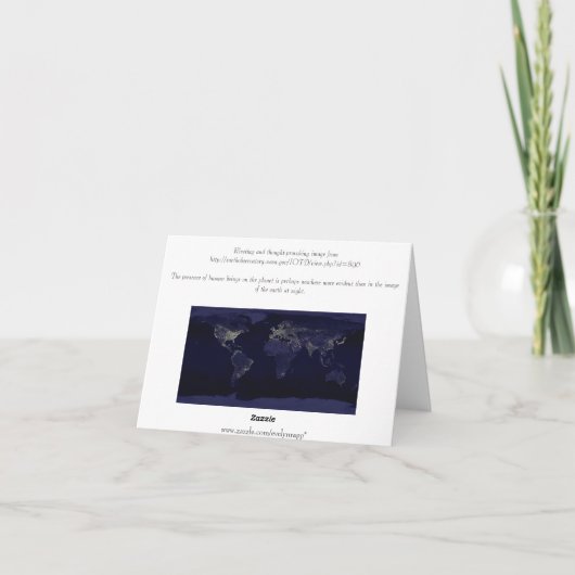 人間の足跡 カード (裏面)