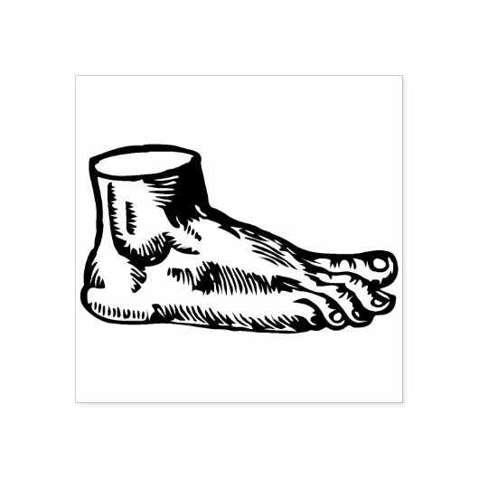 人間の足 ラバースタンプ (インプリント)