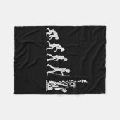 人間の進化する自由の女神は憎しみに抵抗する フリースブランケット (正面(横))