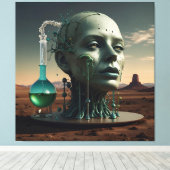 人間の進化の錬金術 キャンバスプリント (インサイチュ (ウッドフロア))