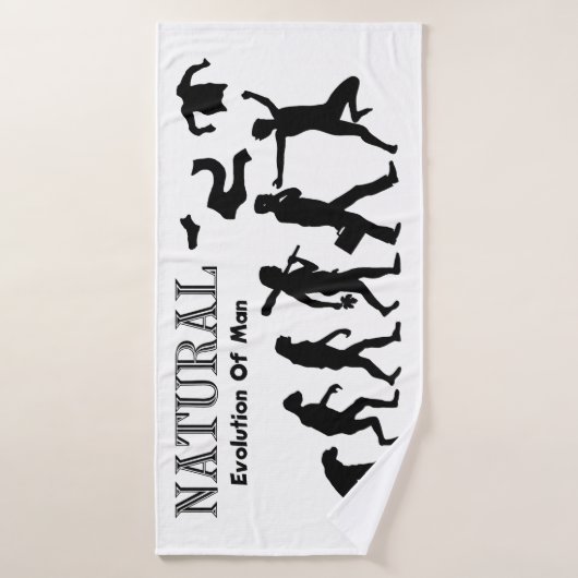 人間の進化 バスタオル (バスタオル)