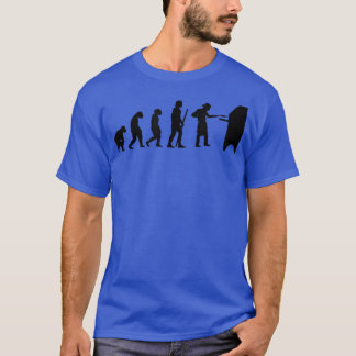 人間の進化 ピザ配達員 ピザを食べる Tシャツ