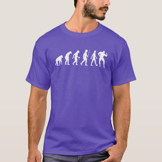 人間の進化 – ボディビルダー Tシャツ (正面)
