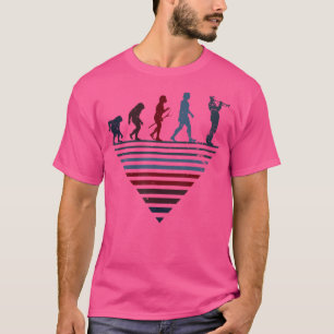 人間の進化 – Trumpeterヴィンテージトランペット Tシャツ