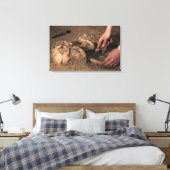 人間の遺体 キャンバスプリント (インサイチュ (寝室))