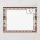 人間の部族アステカのストライプ紋章 ポストカード (裏面)