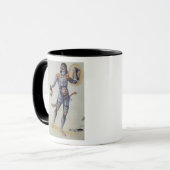 人間の頭を握っているPictish人 マグカップ (正面左)