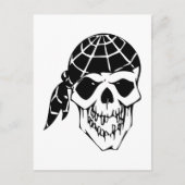 人間の頭蓋骨 ポストカード (正面)