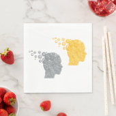 人間の頭部ギア スタンダードランチョンナプキン (インサイチュ)