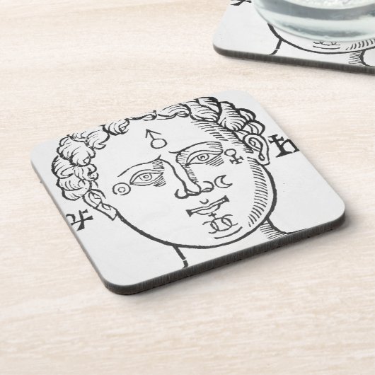 人間の頭、警察官の惑星の位置 コースター (左側)