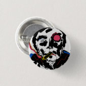 人間の顔ファンキーボタン 缶バッジ (正面&裏面)