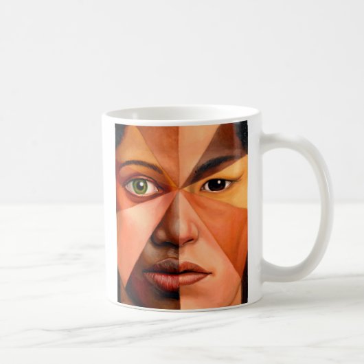 人間の顔 コーヒーマグカップ (右)