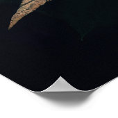 人間の骨格と葉のダークゴシック ポスター (角)