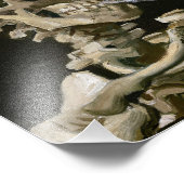 人間の骨格の喫煙タバコ フォトプリント            (角)