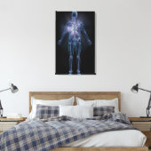 人間の骨格の背面 キャンバスプリント (インサイチュ (寝室))