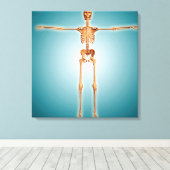 人間の骨格系の正面 キャンバスプリント (インサイチュ (ウッドフロア))