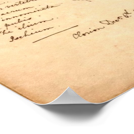 人間の骨格 ポスター (角)