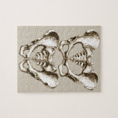 人間の骨盤の骨 ジグソーパズル (横)