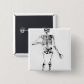 人間の骨組 缶バッジ (正面&裏面)