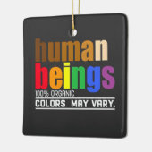 人間の100%の色はオーガニックLGBTによって異なる場合がある セラミックオーナメント (左)