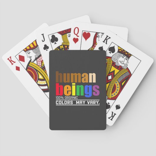 人間の100%の色はオーガニックLGBTによって異なる場合がある トランプ (裏面)