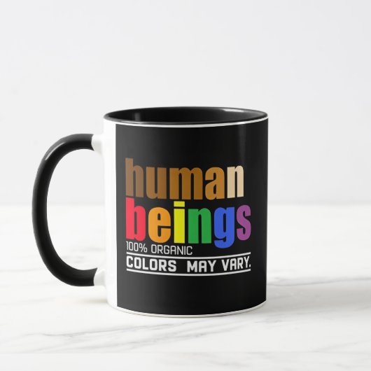 人間の100%の色はオーガニックLGBTによって異なる場合がある マグカップ (左)