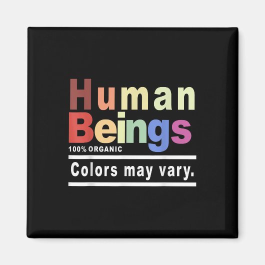 人間の100%の色はオーガニックLgbtによって異なる場合がある マグネット (正面)