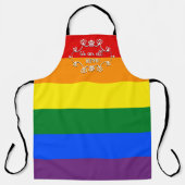 人間のLGBTQプライド月 エプロン (正面)