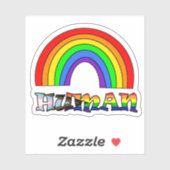 人間のLGBTQ+プライドまたはサポートレインボー シール (シート)