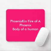 人間のPhoenixBodyのPhoenixKinの火 マウスパッド (マウス)