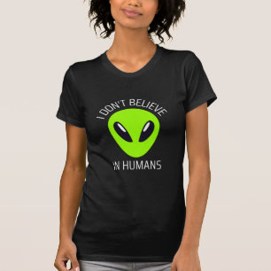 人間のT信じシャツは使わない Tシャツ
