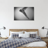 人間のX線ビュー4足 キャンバスプリント (インサイチュ (寝室))