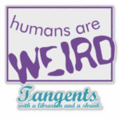 人間はステッ風変わりク シール (正面)