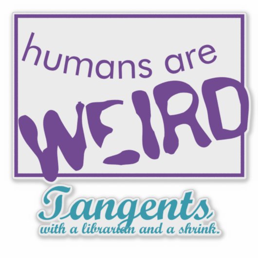 人間はステッ風変わりク シール (正面)