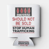 人間は人身売買で売らストップれてはいけない 缶クーラー (裏面)