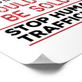 人間は人身売買で売ストップられない ポスター (角)