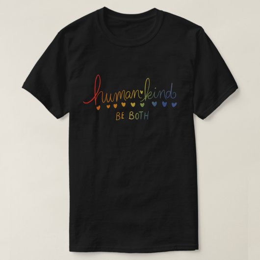 人間は人間と同じ人間である Tシャツ (デザイン正面)