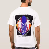 人間は学生の団体や組織のTシャツを整備します Tシャツ (裏面)