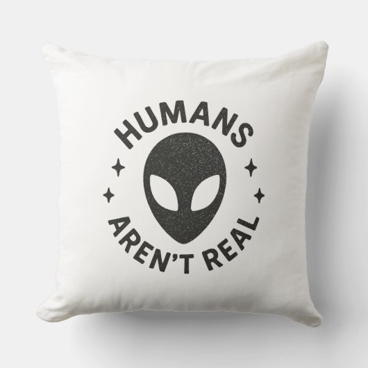 人間は実在ない クッション (正面)